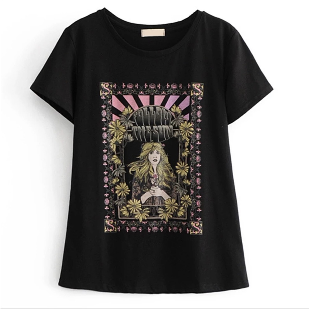 CLOSEOUT SALE!LAST ONE! New! Stevie Nicks “Follow the Sun”  tee - Picture 3 of 5